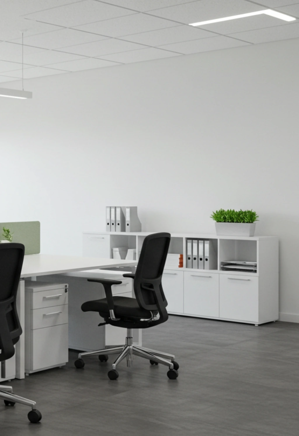A modern commercial interior design