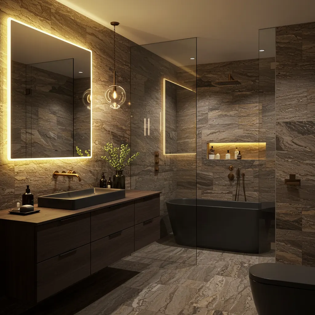 High-end modern bathroom design