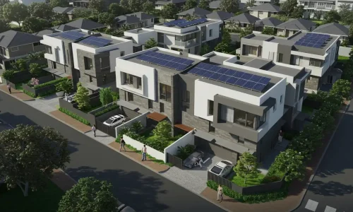 New duplex and townhouse development in Sydney with smart, modern residential design