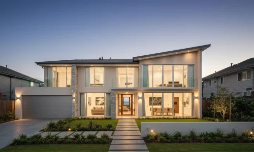 Modern luxury residential home in Cabarita with sleek lines and lush surroundings.
